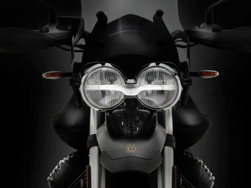 Moto Guzzi motorcycle close up